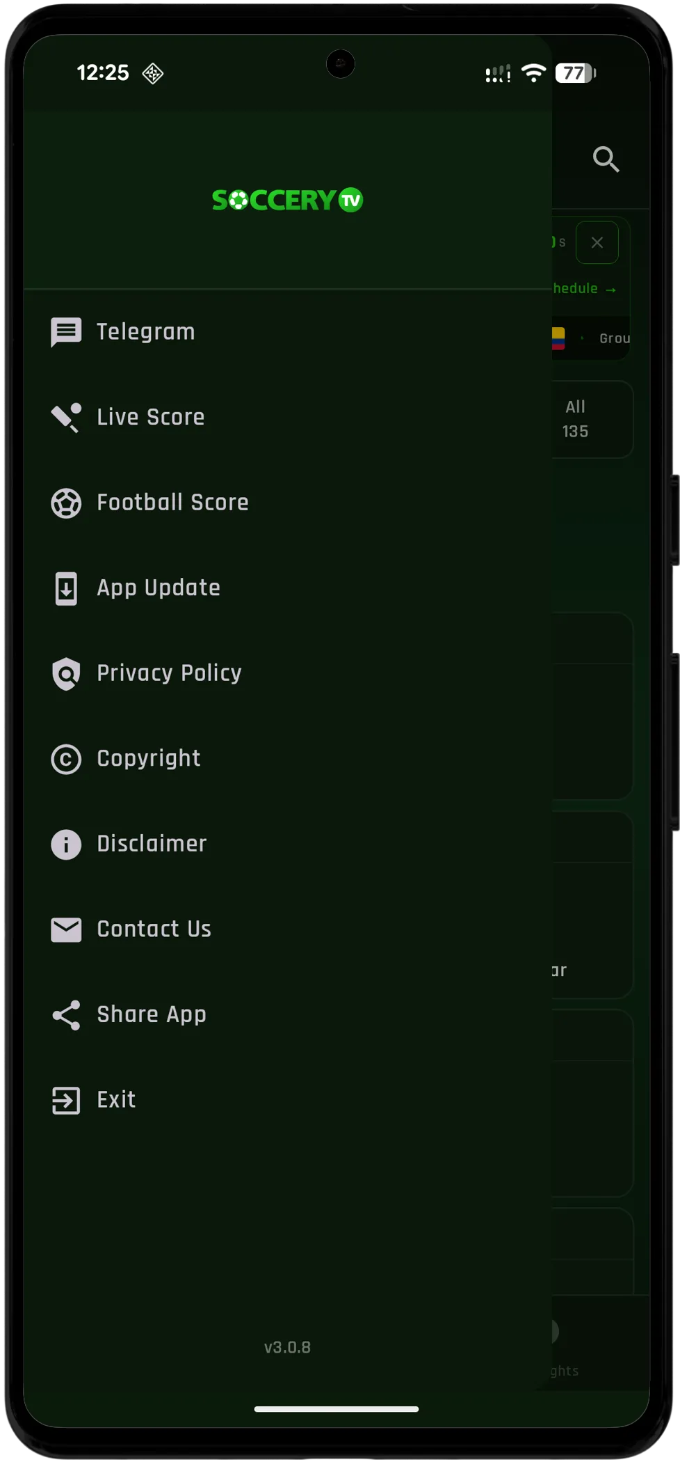 Soccery TV screenshot