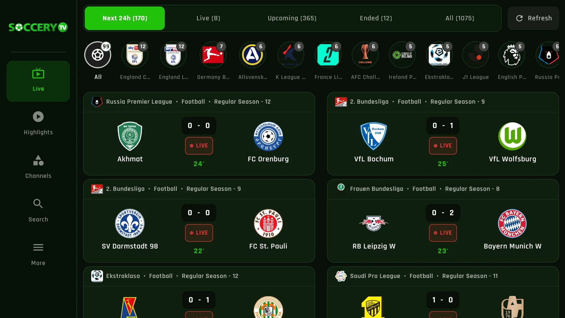 Soccery TV on your PC